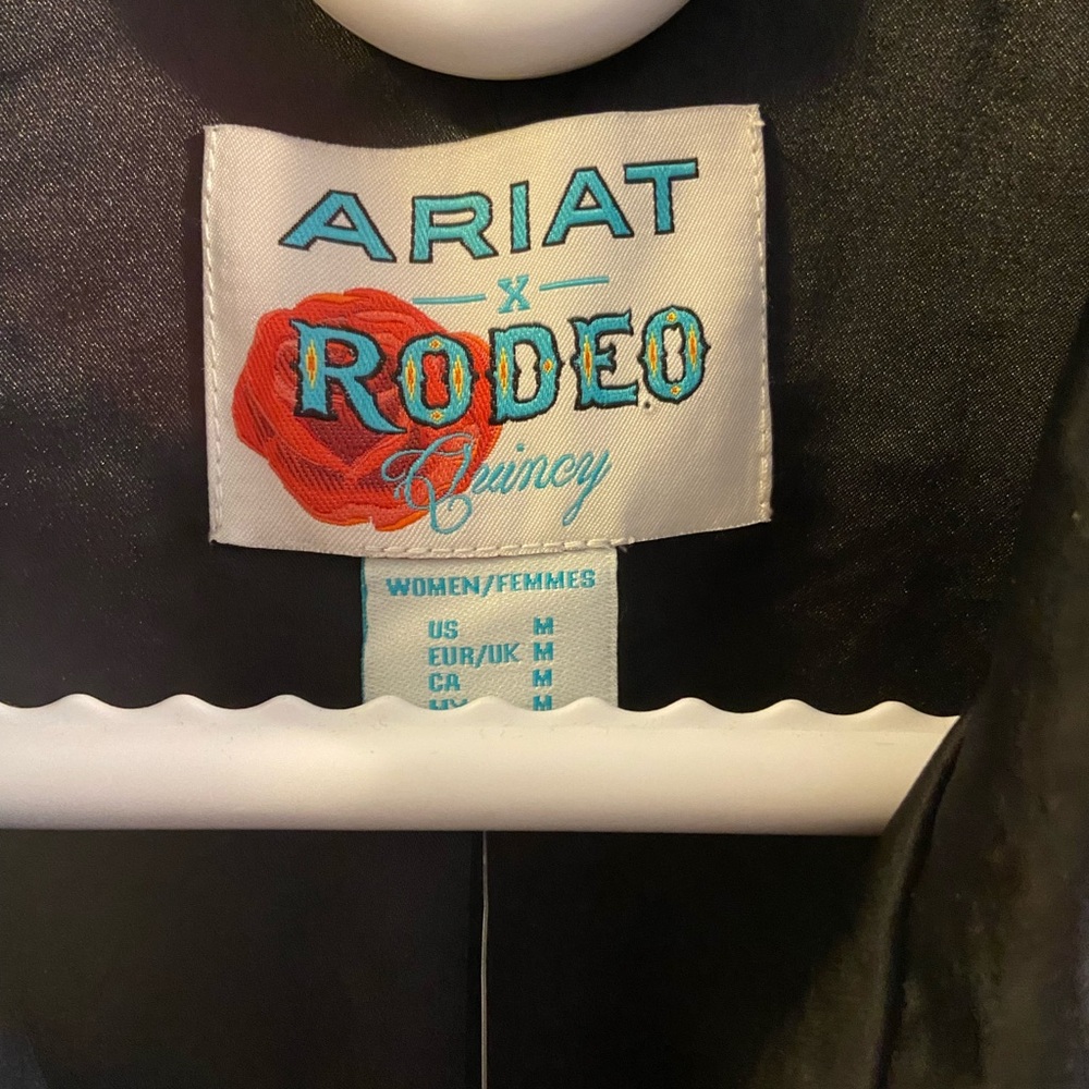 Ariat Black and Red Bomber Jacket - Picture 3 of 3